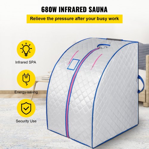 Infrarot Sauna Tragbare Heizung Sauna Box Sauna Dampfkabine Saunaheizung 600W 