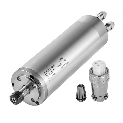 

VEVOR Spindelmotor Wasserkühlung 0,8 Kw wassergekühlter Spindelmotor Er11 Spindelmotor 24000 U/min Spannzangen für CNC-Gravieren wassergekühlter Motor