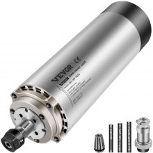 VEVOR Spindelmotor CNC Spindelmotor Luftgekühlte 0,8 Kw, Luftkühlung Spindelmotor 220-250 V Luftgekühlter Motor für CNC Spannzangenfutter 0-24000 U/min Air Cooled Spindle Motor Wind Cooled