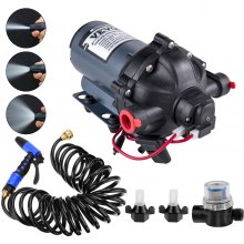 VEVOR Abwaschpumpe, 12V DC, 5,5GPM 70PSI, max. selbstansaugende Wasserpumpe, mit EPDM-Ventil, Universal-Salzwassersieb & Innen-/Außengewinde, für Wohnmobil, Marine-Deck, Yacht