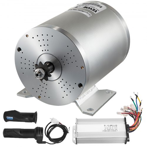 VEVOR Bürstenloser Motor Set 48V, Elektro Bürstenloser Kontroller Motor 1800W, Elektrischer Bürstenloser Gleichstrommotor, Bürstenloser Elektromotor, Brushless Electric Motor