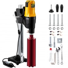 VEVOR Kernbohrmaschine 0-580 U/min Drehzahl, Diamantbohrmaschine Easydrive, Kernbohrgerät, Trockenbohrgerät Nennleistung 4450W, Kernbohreinheit 230 V, Magnetbohrmaschine zum Bohren von Stahlbeton usw.