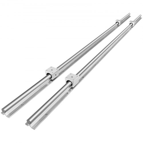 2Pcs SBR20 800/1000mm Linearschienen Gleitschiene Welle+4Pcs SBR20UU Gleitblock 