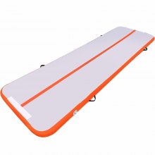 10Ft Air Track Floor Tumbling Aufblasbare Gymnastikmatte Orange AirTrack 4 Zoll dick