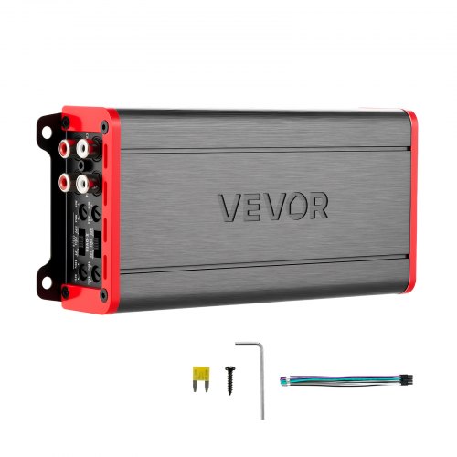VEVOR Autoverstärker 4-Kanal, Endstufe Klasse D Überbrückbar, Max. 4 x 272 W an 4 Ohm / 4 x400 W an 2 Ohm, Hochleistungsverstärker für SUVs Pickups Geländewagen Mehrkanal-Audioverstärker
