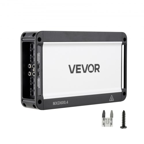 VEVOR Autoverstärker 4-Kanal, Endstufe Klasse D Überbrückbar, Max. 4 x 420 W an 4 Ohm / 4 x 600 W an 2 Ohm, Hochleistungsverstärker für SUVs Pickups Geländewagen Mehrkanal-Audioverstärker 4TDDL4X300WRKT1RV001V9