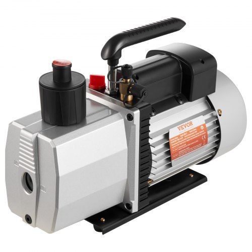 VEVOR Vakuumpumpe 8 CFM 3/4 HP Zweistufige Klimaanlagen-Vakuumpumpe 220V 0,3 PA Ultimatives Vakuum Kältemittel HVAC Werkzeug für Automobile Reparatur Vakuum Evakuierung 8CFM1HPZKB0000001V2