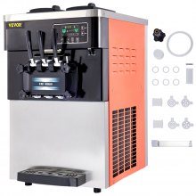 kommerzielle Softeismaschine YKF-826T mit 2+1 Geschmack Orange 2200W