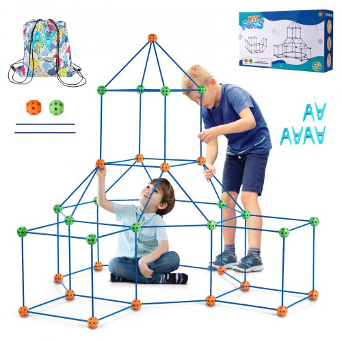 

VEVOR 120tlg Kinder Bauen Konstruktionsspielzeug Fort Bausatz Kreatives Bauset