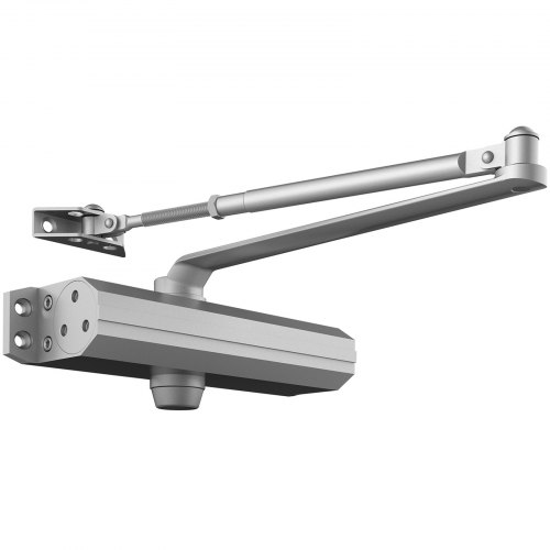 

VEVOR Türschließer automatischer Torschließer für gewerbliche oder private Nutzung für Türgewichte bis 120 kg Stangentürschließer mit hydraulischem Puffer Gehäuse aus Aluminiumguss Silber