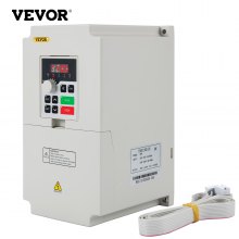 VEVOR VFD Frequenzumrichter 220 V, 4 kW 5,5 PS, VFD-Wandler, Variable Inverter, steuerbare Geschwindigkeit, Mehrfachschutz, Luftfeuchtigkeit 0-90%, ABS-Material, Luftkühlungfunktion, Geräuscharm