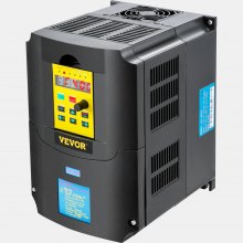 VEVOR VFD Frequenzumrichter 220 V, 4 kW 5,5 PS, VFD-Wandler, Variable Inverter, steuerbare Geschwindigkeit, Mehrfachschutz, Luftfeuchtigkeit 0-90%, ABS-Material, Luftkühlungfunktion, Geräuscharm