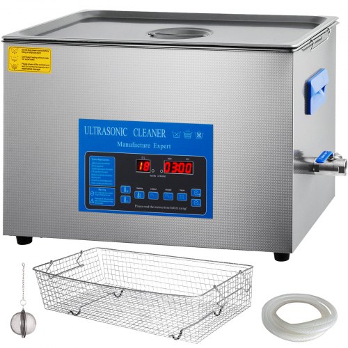 

VEVOR 22 L Doppelfrequenz-Ultraschallreiniger mit Heizung für Schmuckteile Schmuck, Ring, Brille, Platine Gebiss Register Platine, 28/40 KHz Ultraschall Reinigungsgerät