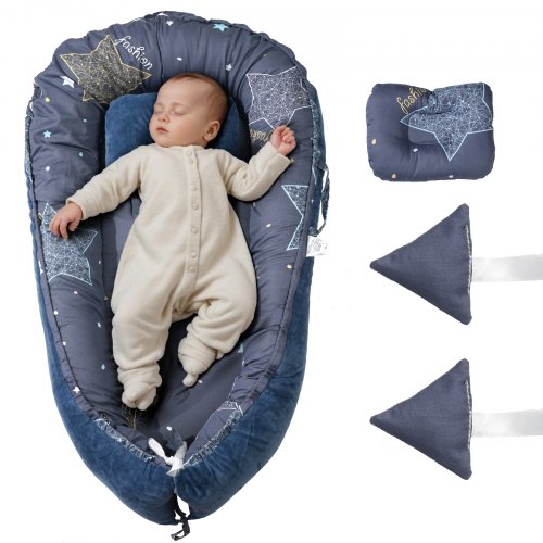 

VEVOR Babynest Kuschelnest Babynestchen Babykissen Reisebett 900x460x140mm