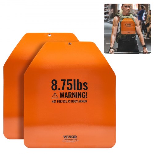 

VEVOR Gewichtswestenplatten 3,97 kg x 2 Stk. Premium-Gewichtsplatten aus Stahl, konturierte ergonomische Passform – WODs, Zusatzgewicht für Gewichtswesten, Krafttraining Laufen Fitness