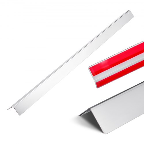 VEVOR 10x Wand Kantenschutz Edelstahl Winkelprofil 50x50x1217mm 3M-Klebeband