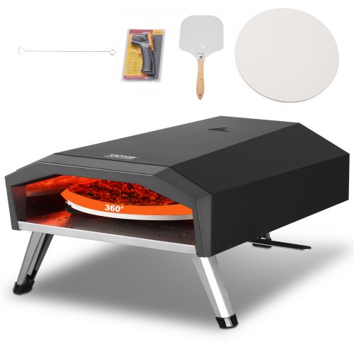 

VEVOR Outdoor-Pizzaofen Tragbarer Gasofen Bügeleisen Faltbar Camping 406mm