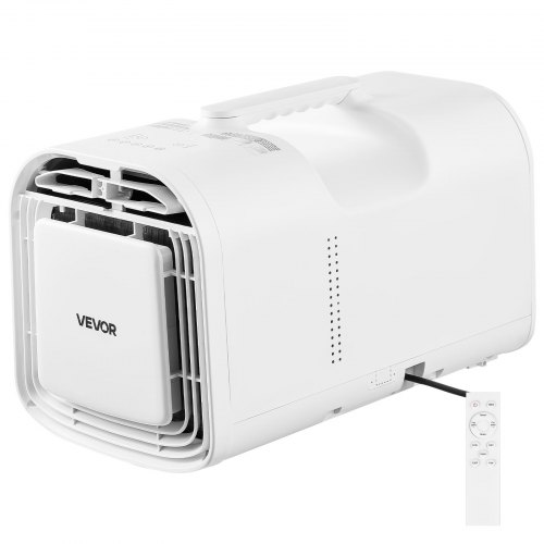 VEVOR Mobile Klimaanlage 530 W, 3000 BTU Tragbare Klimaanlage, Mobiles Klimagerät mit Abluftschlauch Fernbedienung & 24h Timer, Camping-Klimagerät mit 200 m³/h Luftstrom für Wohnmobil Zelt LKW, Weiß