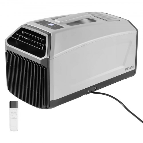 

VEVOR Mobile Klimaanlage 440W, 3340 BTU Tragbare Klimaanlage, Mobiles Klimagerät mit Abluftschlauch Fernbedienung 24h Timer, Camping-Klimagerät mit 150m³/h Luftstrom für Wohnmobil Zelt Lkw, Dunkelgrau