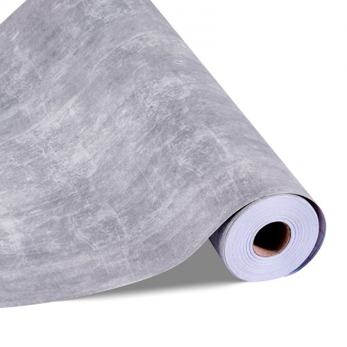 

VEVOR Tapete selbstklebend, 45 cm x 15 m, Wandtapete, Klebefolie in Industrie-Stil, Möbelfolie, Möbelaufkleber, dekorative Tapetenrolle für Schlafzimmer, Küche, Büro, Badezimmer, dunkelgrau