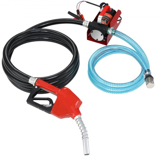 

VEVOR Dieselpumpe 1/4 PS Heizölpumpe DC 12 V Kraftstoffförderpumpe 8m Förderhöhe 3m Saughöhe Selbstansaugend Automatik-Zapfpistole 4m Auslassschlauch Geeignet für Diesel Kerosin Transformatoröl