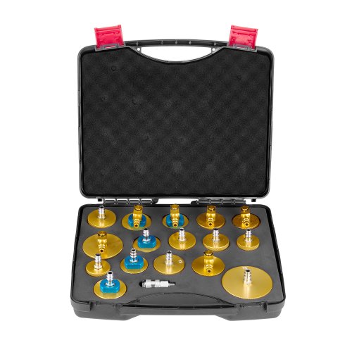 

VEVOR Brake Master Entlüfterset 17-teilig professionelles Bremsentlüfter-Adapterset mit komplettem Set und Griff, langlebiger Bremsentlüfteradapter zum Befüllen der Bremsflüssigkeit