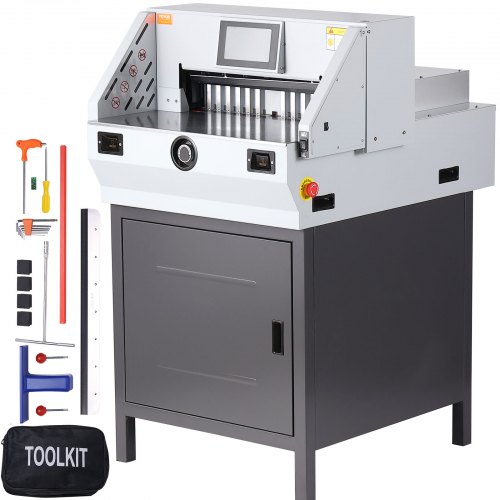 VEVOR Elektrischer Papierschneider, 48 cm Schnittbreite, 8 cm Dicke, 17,8 cm Touchscreen