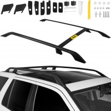 VEVOR 06-15 Auto Dachträger 2 STüCKE Universal Autozubehör Dachreling Relingträger Aluminium für Land Rover Dachgepäckträger Schwarz Relingträger Leichtes Aluminium 185 x 22 x 16 cm Fahrzeug