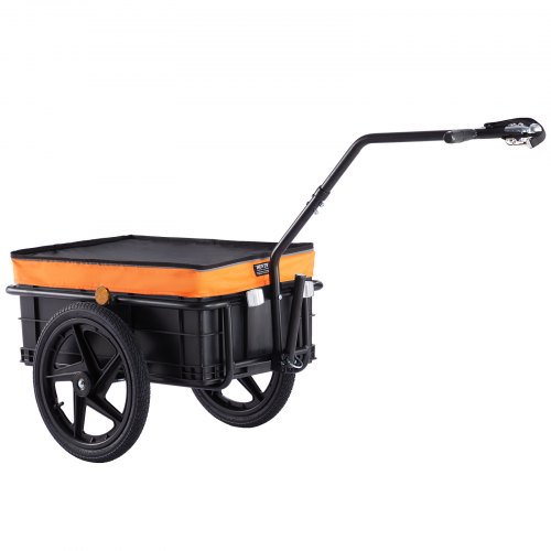 

VEVOR Fahrradanhänger, 40 kg Tragkraft, Transportanhänger, faltbar und kompakt verstaubar, mit Universalkupplung, wasserdichte Abdeckung, 40,6 cm Räder, passend für 640-711 mm große Fahrradräder