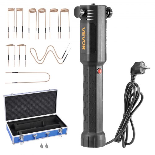 VEVOR Induktionsheizgerät zum Entfernen von Schrauben, 1100 W, magnetisches Induktionsheizgerät-Set, Heizgerät zum Entfernen von rostigen Schrauben, Autowerkstatt-Reparaturwerkzeuge mit 10 Spulen