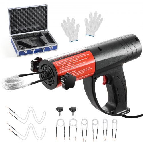 

VEVOR Induktionsheizgerät zum Entfernen von Schrauben, 1500 W, magnetisches Induktionsheizgerät-Set, Heizgerät zum Entfernen von rostigen Schrauben, Autowerkstatt-Reparaturwerkzeuge mit 8 Spulen