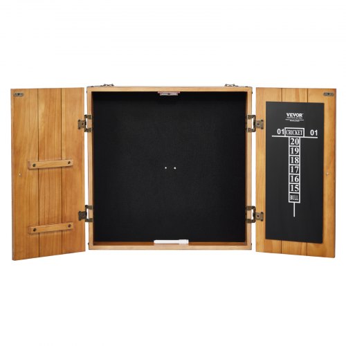

VEVOR Dartboard-Schrank-Set aus Massivholz, versteckbarer Schrank in offizieller Größe mit Zubehör für Cricket-Spiele (Dartboard nicht im Lieferumfang enthalten)