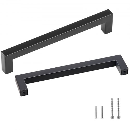 VEVOR 30er Set Möbelgriff Edelstahl Stangengriff 140x12x35mm Küchengriff Mittenlochabstand 128mm Schrankgriff Dicke der Schrankplatten von 1,52 bis 2cm oder 1,27 bis 4cm Türgriffe Schubladengriffe