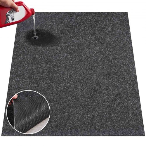 

VEVOR Garagenbodenmatte 2235,2 x 6096 x 2,4 mm Werkstattboden 820-850 g/m² Garagenboden Filz & TPE Öl Auffangmatte Garagenmatte Servicematte Bodenschutz Bodenplatten für Garage