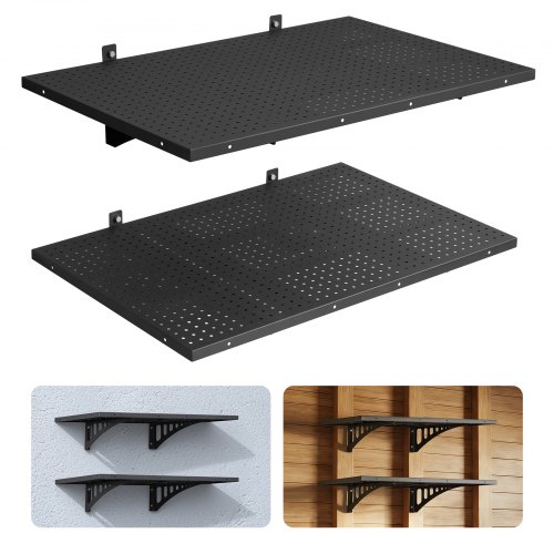VEVOR 2er-Set Garagenregal 914x615x225 mm Werkzeugaufbewahrung 127 kg pro Schicht Werkzeughalter Wand 914x615 mm Regalfläche Aufbewahrungsregale Metallregal Werkzeug Organizer Wandregale