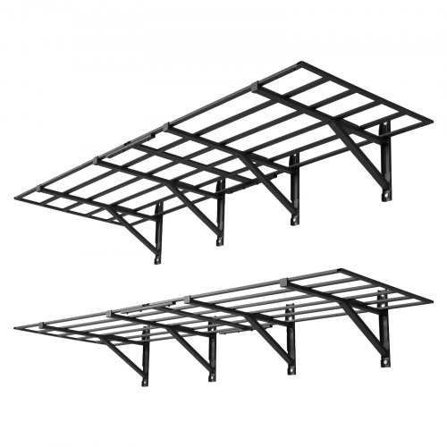 VEVOR 2er-Set Garagenregal 1832x635x305mm Werkzeugaufbewahrung 362 kg pro Schicht Werkzeughalter Wand 1832x635 mm Regalfläche Aufbewahrungsregale Metallregal Werkzeug Organizer Wandregale