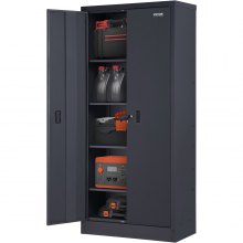 VEVOR Aktenschrank Metallschrank Materialschrank Lagerschrank Büro 40×80×178cm