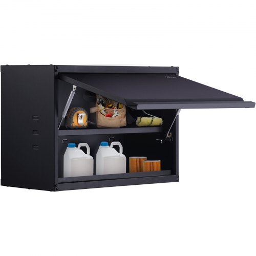 VEVOR Werkstatt Wandschrank 77 x 31,8 x 50 cm Hängeschrank 108 kg Gesamtkapazität (2 Regale) Werkstattschrank aus 0,6 mm dickem SPCC-Stahlplatte Ideal als Vorratsschrank, Werkzeugschrank, Büroschrank