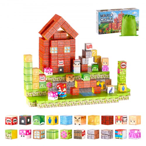 VEVOR Magnetische Blöcke 100 PCS Magnet Blöcke Set STEM Montessori Sensorischen Spielzeug