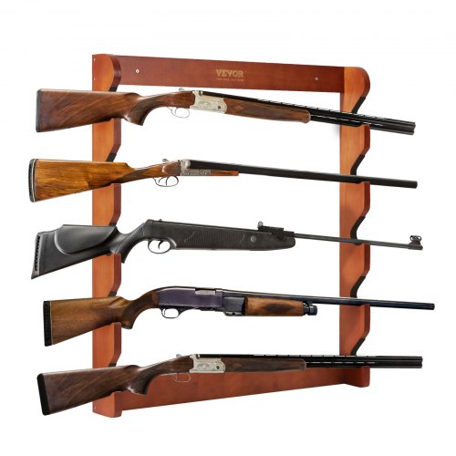 VEVOR Waffenregal zur Waffenaufbewahrung, 5 Gewehre Gewehrhalter Waffentresor-Zubehör für Gewehre & Schrotflinten, Waffenhalter im Waffenschrank, Schrotflinten-Gewehrauflage 60 kg Gewichtskapazität