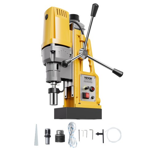 VEVOR Magnetbohrmaschine Kernbohrmaschine 1400 W 50 mm Bohrdurchmesser, 13000 N tragbare elektrische Magnetbohrmaschine, 750 U/min Drehzahl, Bohrmaschine für Metalloberflächen Industrie Heimwerker