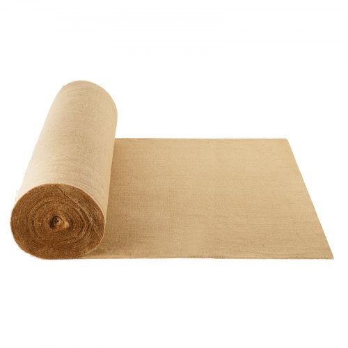 

VEVOR Jute Stoff, Sackleinen-Stoffrolle, 50x50 hochdichte breite natürliche Sackleinen-Stoffrollen, 1016mmx91,4m, für Dekoration, Handwerk, Hochzeit, Gartenarbeit, Pflanzen- & Baumwinterabdeckung