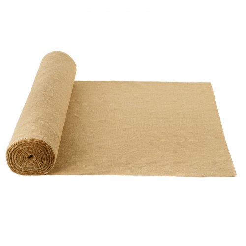 

VEVOR Jute Stoff, Sackleinen-Stoffrolle, 50x50 hochdichte breite natürliche Sackleinen-Stoffrollen, 1016mmx22,86m, für Dekoration, Handwerk, Hochzeit, Gartenarbeit, Pflanzen- & Baumwinterabdeckung