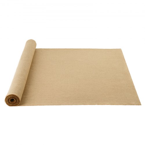 

VEVOR Jute Stoff, Sackleinen-Stoffrolle, 50x50 hochdichte breite natürliche Sackleinen-Stoffrollen, 1016mmx9,1m, für Dekoration, Handwerk, Hochzeit, Gartenarbeit, Pflanzen- & Baumwinterabdeckung