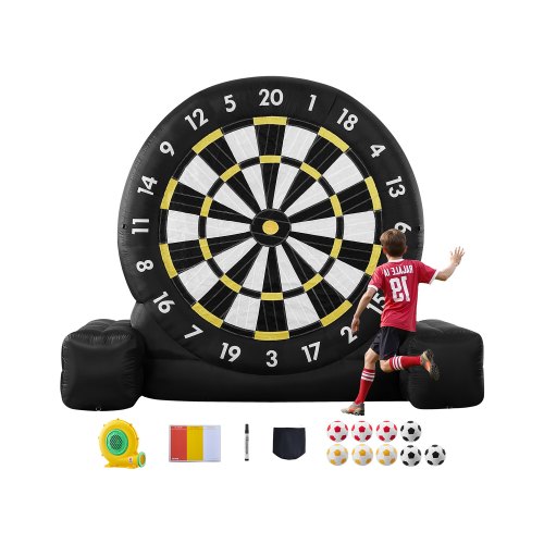 VEVOR aufblasbare Fußball-Dartboard Fußball Dartscheibe Spiel (3,05 m Höhe), riesiges Kick-Darts-Spiel mit Aufbewahrungstasche & Luftpumpe für einfachen Transport, Gartenspiele Outdoor-Spiele