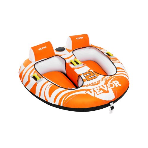 

VEVOR Fun Tube Set zum Bootfahren, Aufblasbare Schleppboote für 1–2 Personen, 154 kg Wassersport-Schleppschlauch zum Ziehen von Booten – mit Haltegriffen, 840D Vollnylon-Überzug, Sicherheitsventil