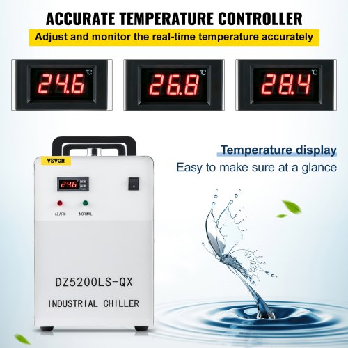 CW-5200DG Laserkühler Wasser Kühlmaschine für CO2 Laserrohr Graviermaschine DHL 