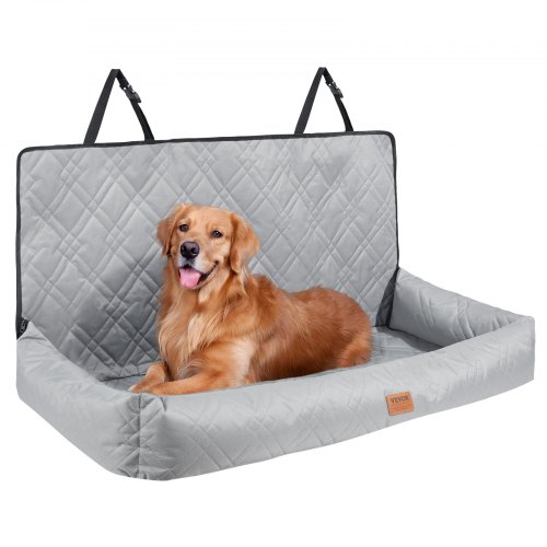 

VEVOR Hunde Autositz Rücksitz Rückbank Hundesitz Auto 45kg 1270x500x560mm Grau