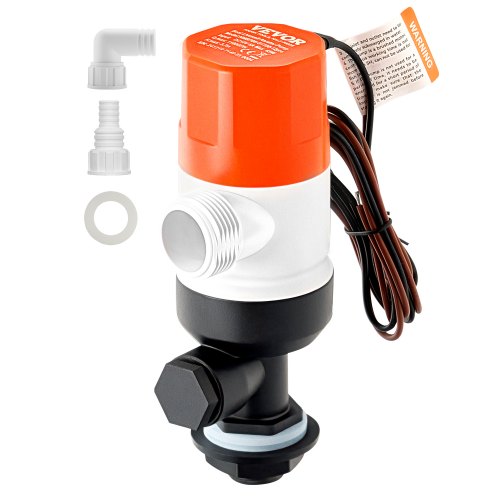 

VEVOR 12 V 1100 GPH gerade Livewell-Belüftungspumpe für Boote mit doppeltem Einlass, ABA-Gehäuse, abnehmbarer Motorkartusche, korrosionsbeständiger Livewell-Belüftungspumpe für Süß- und Salzwasser