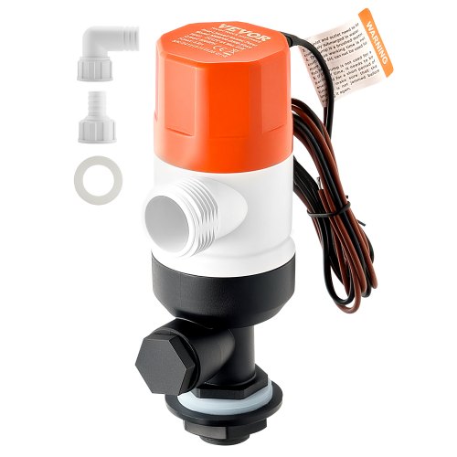 

VEVOR 12 V 800 GPH gerade Livewell-Belüftungspumpe für Boote mit doppeltem Einlass, ABA-Gehäuse, abnehmbarer Motorkartusche, korrosionsbeständiger Livewell-Belüftungspumpe für Süß- & Salzwasser